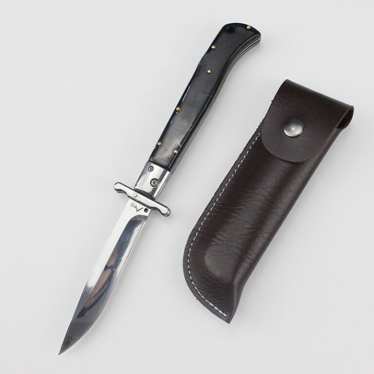 Cuchillo plegable Mafia con mango de resina 440C