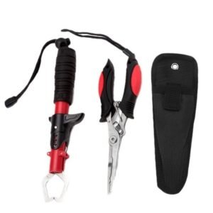 Juego de alicates de pesca multifuncionales para aparejos de pesca.
