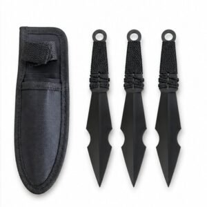 Juego de cuchillos arrojadizos de entrenamiento YF069 – 3 piezas, Negro