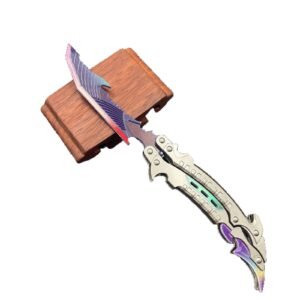 Call of Duty juego periférico relámpago llama sombra metal mariposa cuchillo sin afilar