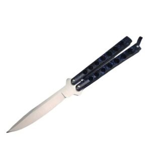 Cuchillo Balisong Helix Butterfly de alta calidad AZUL